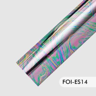 Foil Estampado 15 cm # 14 Holográfico Plata