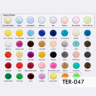 Gama Flock o polvo de terciopelo 47